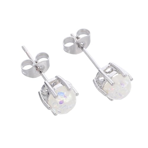 VALICLUD 2 Stück Runde Kupfer Ohrstecker Damen Minimalistische Handgefertigte Kleine Ohrstecker Modische Schmuckstücke für Alltag Party und Vielseitige Kombination von VALICLUD