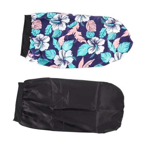 VALICLUD 2 Stück Satin Schlafhaube Breitem Rand Verstellbare Haarhaube für Optimalen Haarschutz und Komfort während Schlafs für Damen und Herren von VALICLUD