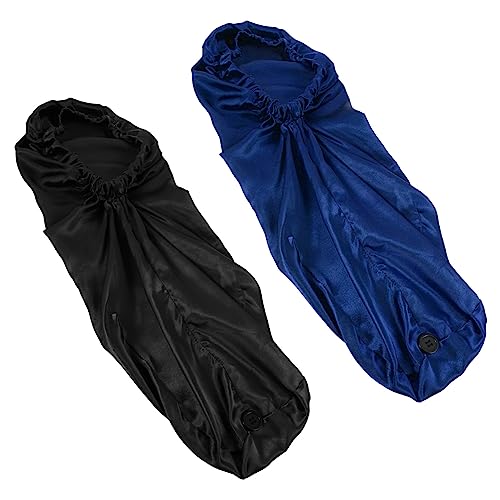 VALICLUD 2 Stück Satin Schlafhaube für Damen Bequem und Atmungsaktiv zum Schlafen Waschen für Make Up Verstellbare und Langlebige Seidenhaube von VALICLUD