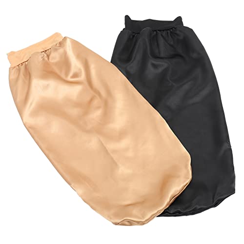 VALICLUD 2stücke Satin Schlafhaube Für Frauen Elastische Lange Haube Zum Schlafen Satin Haarabdeckung Für Schlaf Schützt Haare Vor Reibung Und Bruch von VALICLUD