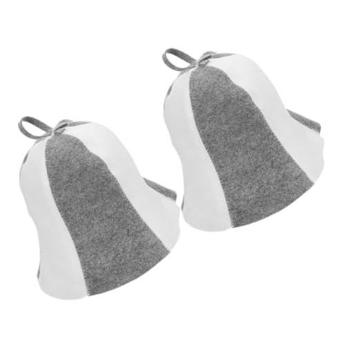 VALICLUD 2stücke Filz Sauna Hut Für Damen Und Herren Weiche Wollmütze Für Sauna-besuche Unisex Haarschutz Vielseitig Einsetzbar von VALICLUD