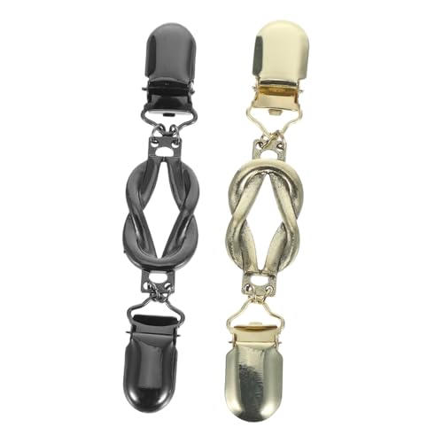 VALICLUD 2stücke Retro Strickjacken Clips Für Frauen Stilvolle Metall-spange Für Pullover Und Schals Vintage Cardigan Verschluss Robuste Rostfreie Alloy Konstruktion von VALICLUD