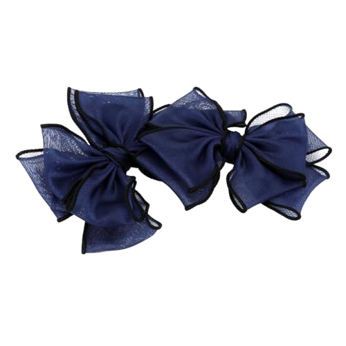 VALICLUD 2 Stück Schleifen Schuhdekorationen in Dunkelblau DIY Schuhe Accessoires mit Kreativem Design Auffällige Schleifenornamente für Mädchen Schuhe für Sandalen und Slipper Modische von VALICLUD