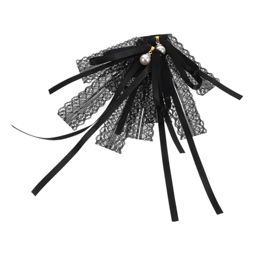 VALICLUD 2 Stück Schleifen brosche perlen brosche schleifenbrosche Schwarze Schleife Brosche Krawattenschal Krawattennadel Brosche Dienstmädchen Kopfbedeckung Halskette Spitze Black VALICLUD 2 Stück Schleifen brosche perlen brosche schleifenbrosche Schwarze Schleife Brosche Krawattenschal Krawattennadel Brosche Dienstmädchen Kopfbedeckung Halskette Spitze Black von VALICLUD