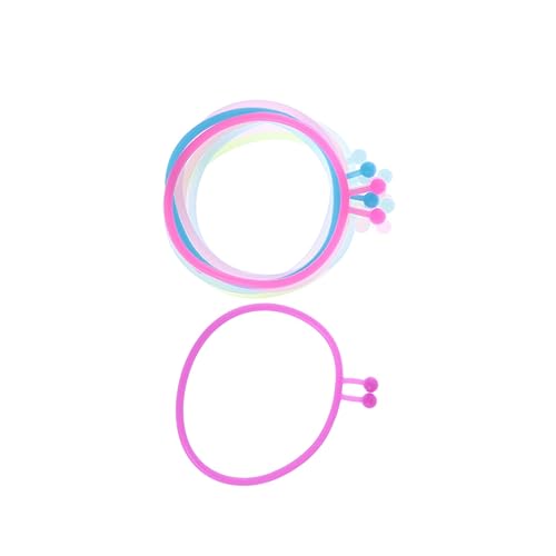 VALICLUD 2 Stück Schneckenförmige Armbänder Ponyhalter für Haare Haarzubehör leuchtende Haarbänder Mädchenhaarbänder Zufällige Farbe von VALICLUD