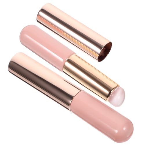 VALICLUD 2 Stück Silikon Lippenpinsel Rundkopf Präzise Lipstick Applikator Concealer Pinsel Tragbar Staubgeschützt für Damen Make up von VALICLUD