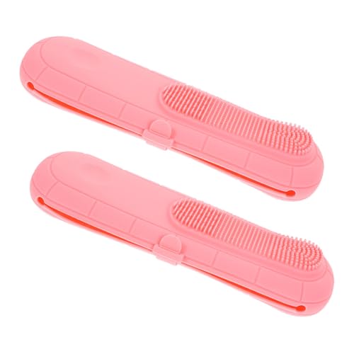 VALICLUD 2 Stück Silikon Make Up Pinselhalter Tragetasche für Kosmetikpinsel Kompakte Aufbewahrungslösung für Reisen Eleganter Organizer für Make Up Utensilien Vielseitiger Toilettenbeutel VALICLUD 2 Stück Silikon Make Up Pinselhalter Tragetasche für Kosmetikpinsel Kompakte Aufbewahrungslösung für Reisen Eleganter Organizer für Make Up Utensilien Vielseitiger Toilettenbeutel von VALICLUD