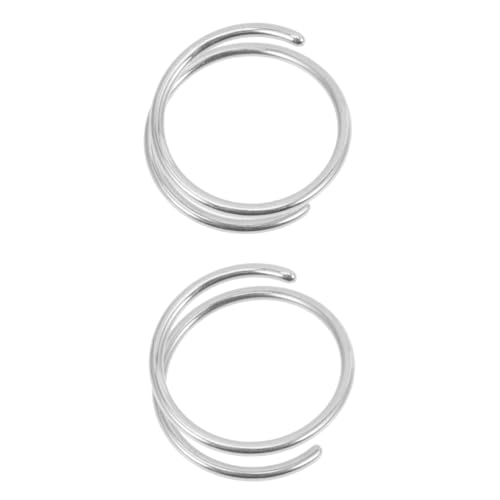 VALICLUD 2 Stück Spiral Nasenringe aus Chirurgenstahl Federleichte Schlichte Nasenpiercing Hoops für Damen Modischer Nasenschmuck Hautfreundlich und Komfortabel von VALICLUD
