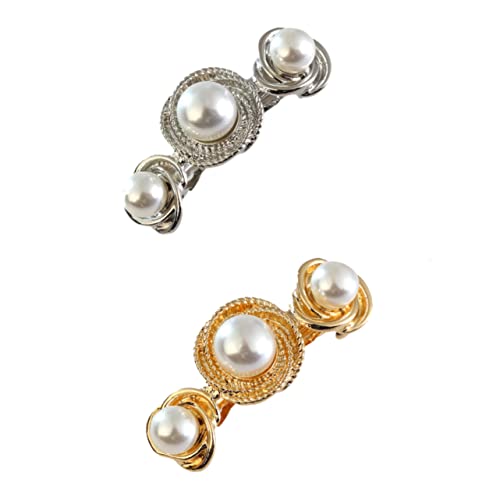 VALICLUD 2 Stück Spiralperlen Haarspangen Kreative Haarklammern aus Legierung für Damen für Gold und Silber Langlebig und Vielseitig Einsetzbar von VALICLUD