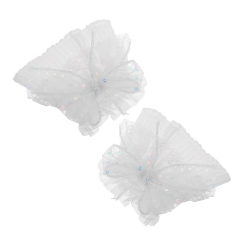 VALICLUD Spitzen-handgelenkmanschetten Im Lolita-stil Pailletten-schleife Braut-accessoires Modisch Für Kostüme von VALICLUD