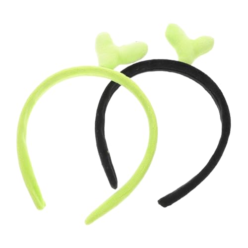 VALICLUD 2stücke Funny Sojasprossen Kopfbedeckung Sojasprossen Haarband Mädchen Süßes Stirnband Cosplay Party Stirnband Festival Haarband Neuheit von VALICLUD