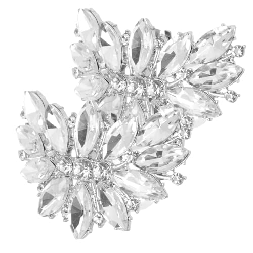 VALICLUD 2 Stück Strass Schuhclips Hochzeitsschmuck Abnehmbare Damenschuh Dekoration Pumps Brautschuhe Zubehör von VALICLUD