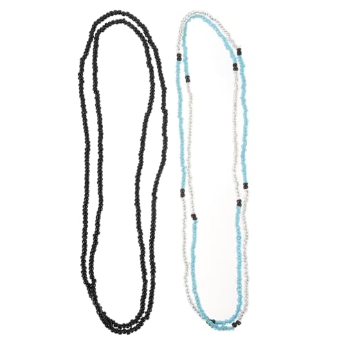 VALICLUD 2 Stück Stylische Strand Taillenkette Bikini Ketten Perlen Gürtelschmuck für Damen Modisch Langlebig für Strand Bademode Geschenk von VALICLUD