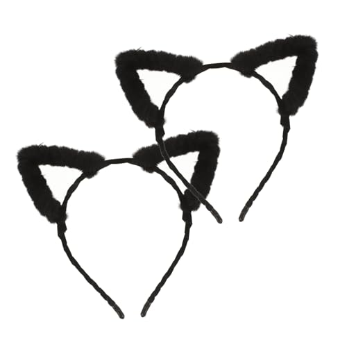 VALICLUD 2stücke Katzenohren Haarreifen Plüsch Flauschige Schwarze Tierohren Haarbänder Für Halloween Cosplay Und Kostümpartys Süß Und Warm Für Herbst Und Winter VALICLUD 2stücke Katzenohren Haarreifen Plüsch Flauschige Schwarze Tierohren Haarbänder Für Halloween Cosplay Und Kostümpartys Süß Und Warm Für Herbst Und Winter von VALICLUD