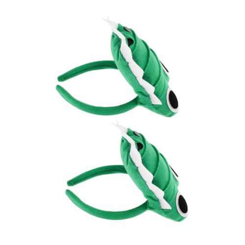 VALICLUD 2 Stück Süßes Krokodil Stirnband Halloween Cosplay Tier Haarband Festival Cosplay Tier Stirnband Lebendiger Krokodil Kopfschmuck Kopfbedeckung von VALICLUD