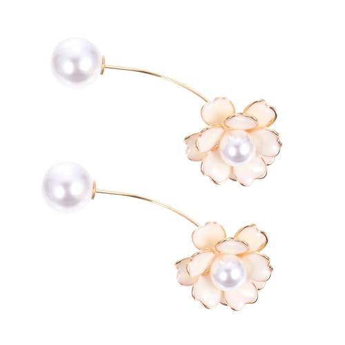 VALICLUD 2 Stück Teiliges Broschen Damen Anstecknadeln Peeping Modeaccessoire für Kragen und Cardigan Einzigartige Blütenform Vielseitig Kombinierbar Eleganter Damenschmuck von VALICLUD