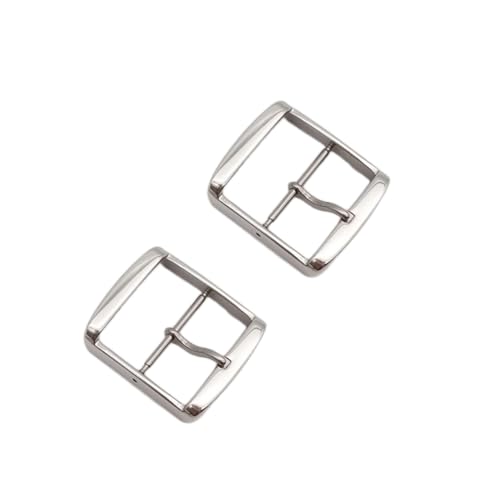 VALICLUD 2 Stück Teiliges Edelstahl Uhrenarmband Schnalle Robuste Uhrverschluss für Herren Damen Kompatibel mit Leder Silikon und Elektronischen Uhren Einfach zu Montieren Langlebiges von VALICLUD