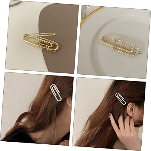VALICLUD 2 Stück Teiliges Französische Perlen Haarspangen Damen Haarnadeln für Fixierung Haarschmuck Glatt Hautfreundlich Vintage Stil Geeignet für Alltag Hochzeit Festtage von VALICLUD