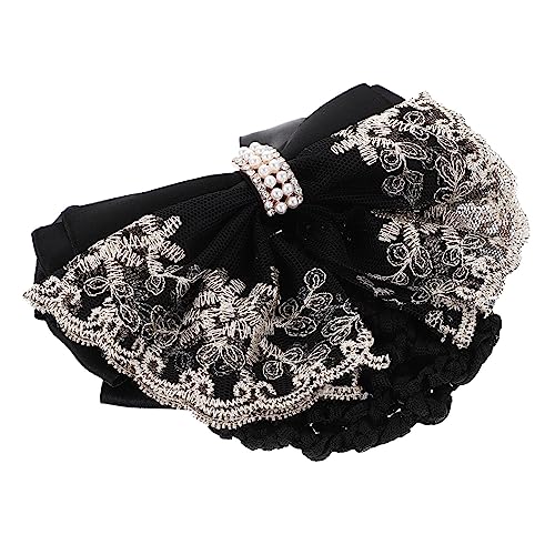 VALICLUD 2 Stück Teiliges Haarnetz mit Dutt Haarclip für Damen Leicht und Strapazierfähig Schnelles Befestigen für Büro Hotel Flugbegleiterinnen Praktische Haarklammer für Berufskleidung von VALICLUD