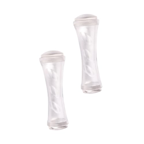 VALICLUD 2 Stücke Zuverlässiger Nagelkunst Stempel Doppel Ended Maniküre Werkzeug für Selbstgemacht Nageldesign Einfacher Stempelkopf Transparent für Professionelle und Private Anwendung von VALICLUD