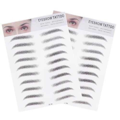 VALICLUD 2 Stück Teiliges Künstliche Augenbrauen Sticker Haarähnliche Imitation Einfach Anzuwenden Geeignet für Männer und Frauen mit Dünnen oder Hellen Augenbrauen Langanhaltend Sofortige von VALICLUD