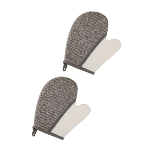 VALICLUD 2 Stück Teiliges Peeling Badetuch aus Hochwertigem Verschleißfestem Material Leichte Faltbare Bad Handschuhe mit Starker Reibungskraft für Effektive Hautreinigung und Sanftes von VALICLUD