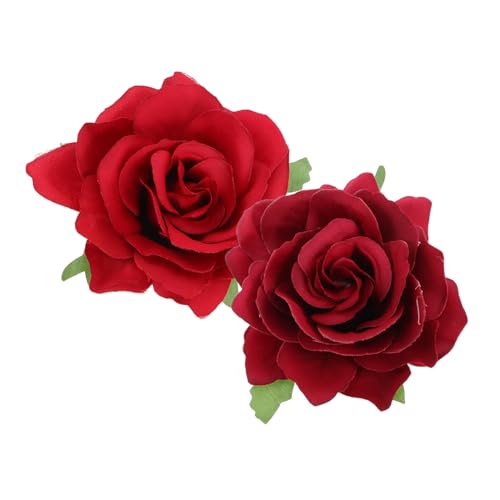 VALICLUD 2 Stück Teiliges Rote Rosen Haarspangen Leichte Haarnadeln für Damen und Mädchen Vielseitige Haaraccessoires für Party Hochzeit Alltag Schonend Design VALICLUD 2 Stück Teiliges Rote Rosen Haarspangen Leichte Haarnadeln für Damen und Mädchen Vielseitige Haaraccessoires für Party Hochzeit Alltag Schonend Design von VALICLUD
