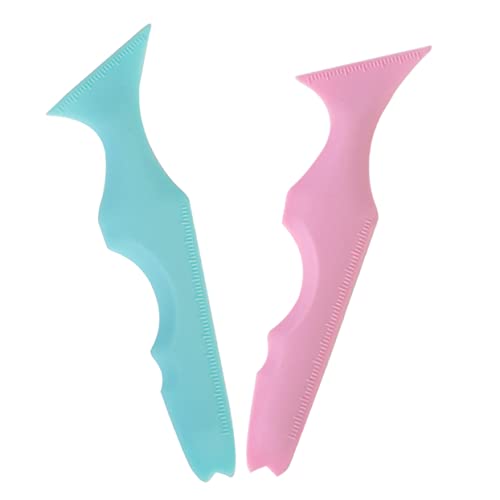 VALICLUD 2 Stück Teiliges Silikon Eyeliner Schablonen Wiederverwendbare Makeup Vorlage für Präzises Make Up für Eyeliner Lippenstift Augenbrauenzeichnung Tragbar und Benutzerfreundlich von VALICLUD