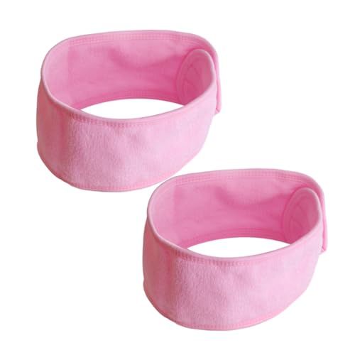 VALICLUD 2 Stück Teiliges Turban Cap Waschgesicht Haarwickel Damen Leichtes Weiches Faser material Praktisches Stirnband mit Klettband zum Schutz der Haare Beim Waschen und Duschen von VALICLUD