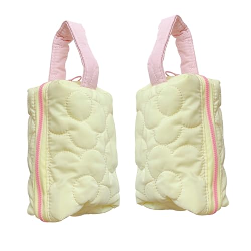 VALICLUD 2 Stück Tragbare Kosmetiktasche Große Kapazität Handliche Reise Make Up Organizer mit Griff Multifunktionale Stiftetasche für Schule und Büro von VALICLUD