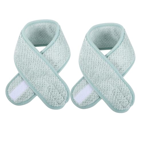 VALICLUD 2 Stück Verstellbare Stirnbänder mit praktischem Verschluss Weiche Dehnbare Gesichts waschbänder für Damen für Make up Spa Yoga Sauna und Sport von VALICLUD