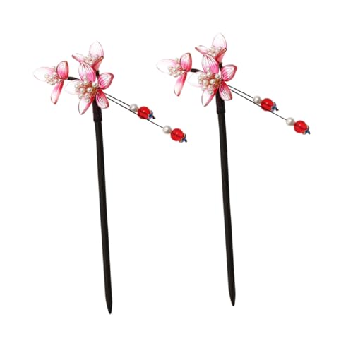 VALICLUD 2 Stück Vintage Chinesischer Haarschmuck Leichte Perlen haarstäbchen mit Kristallanhänger Fester Sitz für Dutt und Zopf Geeignet für Frauen Mädchen und Teens Klassischer VALICLUD 2 Stück Vintage Chinesischer Haarschmuck Leichte Perlen haarstäbchen mit Kristallanhänger Fester Sitz für Dutt und Zopf Geeignet für Frauen Mädchen und Teens Klassischer von VALICLUD