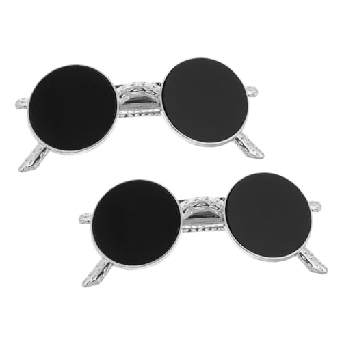 VALICLUD 2 Stück Vintage Sonnenbrillen Haarspangen Lustige Schwarze Haarclips aus Halter für Pferdeschwanz Haarklammern für Damen und Stilvolle Haaraccessoires VALICLUD 2 Stück Vintage Sonnenbrillen Haarspangen Lustige Schwarze Haarclips aus Halter für Pferdeschwanz Haarklammern für Damen und Stilvolle Haaraccessoires von VALICLUD