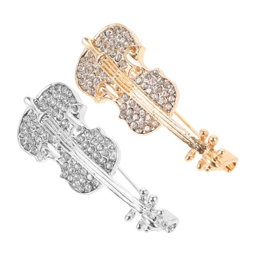 VALICLUD 2 Stück Violin Broschen Legierung mit Feiner Verarbeitung Vielseitige Anstecknadeln für Kleidung Schals Hüte Damen Lapel Pins als Stilvolle Geschenkidee VALICLUD 2 Stück Violin Broschen Legierung mit Feiner Verarbeitung Vielseitige Anstecknadeln für Kleidung Schals Hüte Damen Lapel Pins als Stilvolle Geschenkidee von VALICLUD