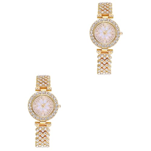 VALICLUD 2 Stück Volldiamant Damenuhrenarmband Armbanduhr Strass Verzierte Uhr Strassdekor Damen Stilvolle Uhr Uhrenarmbänder Armbanduhr Dekorative Damenuhr Legierung VALICLUD 2 Stück Volldiamant Damenuhrenarmband Armbanduhr Strass Verzierte Uhr Strassdekor Damen Stilvolle Uhr Uhrenarmbänder Armbanduhr Dekorative Damenuhr Legierung von VALICLUD
