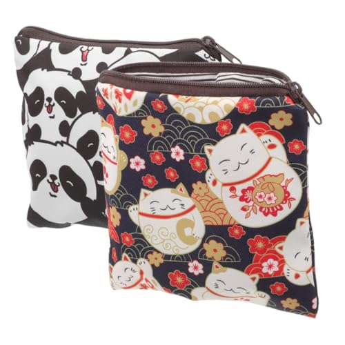 VALICLUD 2 Stück Wasserdichte Kleine Aufbewahrungstasche für Damenbinden und Wiederverwendbare Periodenpads Niedliches Leichtes Hygienebeutel für Teenager Schüler Reisen und Alltag von VALICLUD