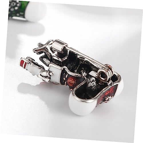 VALICLUD 2 Stück Weihnachtliche Broschen Anstecknadeln Weihnachtsstrümpfe Damen Festlich Dekorative Lapel Pins Schmuck Accessoire für Outfit und Feier von VALICLUD
