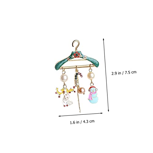 VALICLUD 2 Stück Weihnachtliche Broschen Teilig Dekorative Legierungs Anstecknadeln mit Niedlichen Perlen Schneemann und Zuckerstangen Festliche Corsage für Kleidung Schal und Hüte von VALICLUD