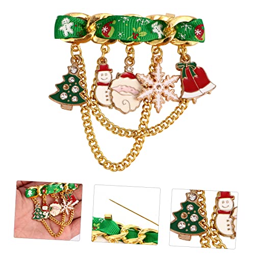 VALICLUD 2 Stück Weihnachtsbrosche Teiliges Niedliche Glocken Designs Anstecknadeln für Damen Festliche Schmuckornamente Passend zu Pullovern Mänteln Schals von VALICLUD