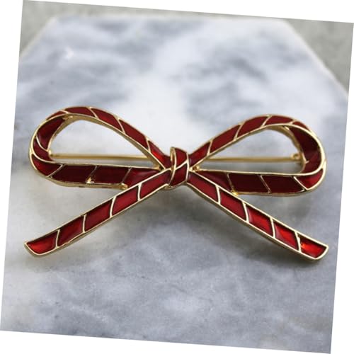 VALICLUD 2 Stück Zinklegierung Brosche Rote Bowknot Anstecknadeln Modische Kleidung Dekoration Damen für Blusen Kleider und Schals bei Business Hochzeit Weihnachten von VALICLUD