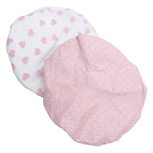 VALICLUD 2stücke Duschhaube Damen Wasserdichte Haarhaube Mit Elastischem Band Für Lange Haare Haarkur Und Pflege Wiederverwendbare Duschkappen von VALICLUD