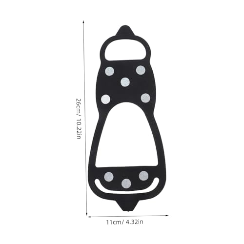 VALICLUD 2 Stück rutschfeste Ice Cleats mit Spikes Schuhkrallen für Damen Herren Langlebige Anti rutsch Schuhe für Wandern Klettern Mountaineering Leicht Tragbar Robust und Vielseitig für von VALICLUD