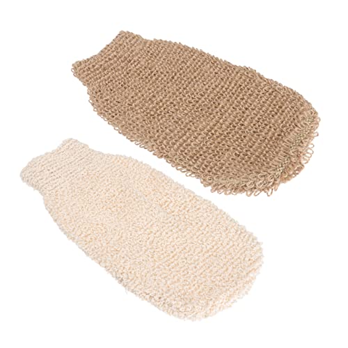 VALICLUD 2 Stücke Badehandschuhe Schrubben Reinigungshandschuh Handschuhe Zum Duschen Holzkohle Reiben Badehandschuhe Peeling Duschhandschuhe Für Damen Waschen Duschreiniger Betäuben von VALICLUD