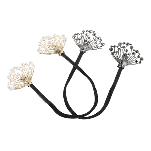 VALICLUD 2 Stücke Haar Curler Strass Stilvolle Dutt Maker Französisch Dutt Maker Werkzeug Für Frauen Mode Accessoire von VALICLUD