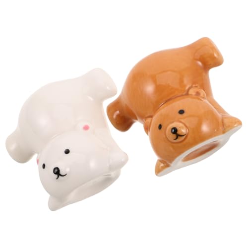 VALICLUD 2 Stücke Kinder Zahnbürstenhalter Niedlichen Tier Zahnbürste Organizer Cartoon Zahnbürstenständer Zahnstocherhalter Dispenser Für Badezimmer von VALICLUD