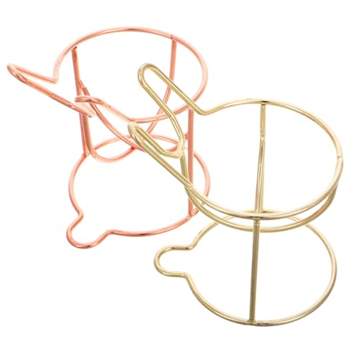 VALICLUD 2stücke Kosmetikschwammhalter Aus Metall Beauty-ei-ständer Für Make-up-blender Puderquasten-organizer Aufbewahrungsregal Für Schminktisch Platzsparend Und Langlebig von VALICLUD