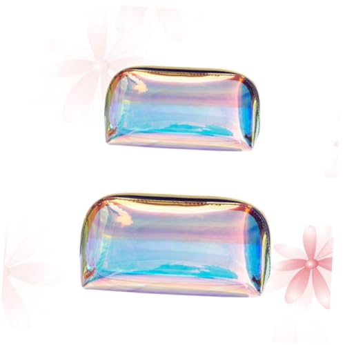 VALICLUD 2stücke Transparente Damen Handtasche Wasserdichter Kosmetikbeutel Klare Make-up-Tasche Aufbewahrungstasche Für Kleinigkeiten Geeignet Für Alltag Und Parties von VALICLUD