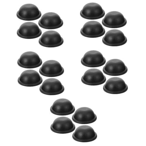 VALICLUD 20 STK Gepäckfüße Taschennieten Push-up-Einsätze für BHS Koffernieten Glocke taschengriff Kofferersatzteile Tasche rund Nieten für Handtaschenfüße selber Machen Plastik Black von VALICLUD