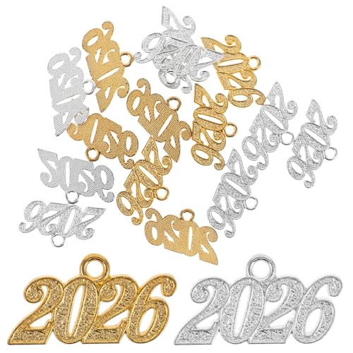 VALICLUD Charm-set Mit Zahlenanhängern Der Klasse 2026 Aus Zinklegierung Dekorative Schmuckkomponenten Für Armbänder Und Halsketten VALICLUD Charm-set Mit Zahlenanhängern Der Klasse 2026 Aus Zinklegierung Dekorative Schmuckkomponenten Für Armbänder Und Halsketten von VALICLUD