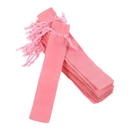 VALICLUD 20 Stück Federmäppchen Praktische Stifthüllen Taschen Für Erwachsene Große Stiftetasche Fusselbeutel Kordelzugbeutel Hello Single Pen Bag Stiftetaschen Samthülle von VALICLUD